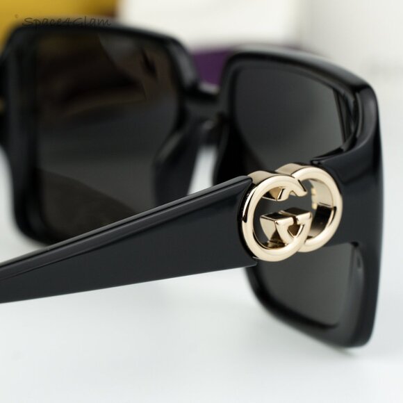 BRAND NEW Gucci GG1692S 001 Black Grey Square Women Sunglasses GG 1692S main image 7